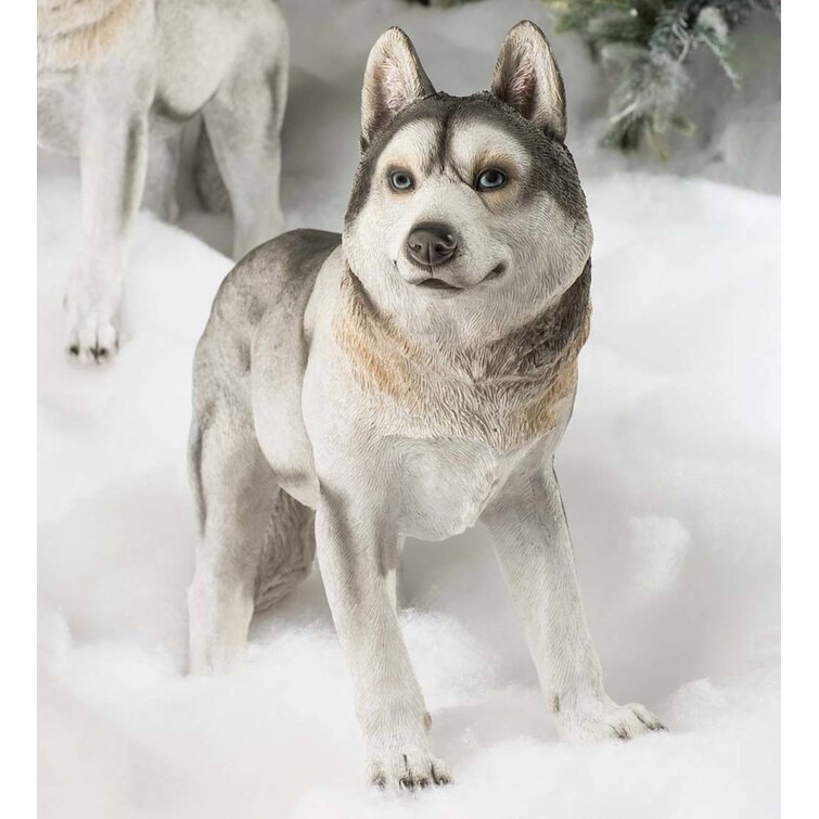 Siberian hot sale husky statue